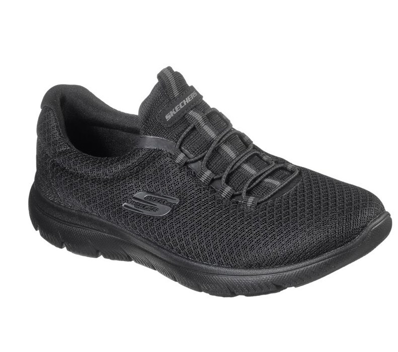 Skechers Dam Svarta Sneakers - Summits - Sverige (VWNDM-4163)